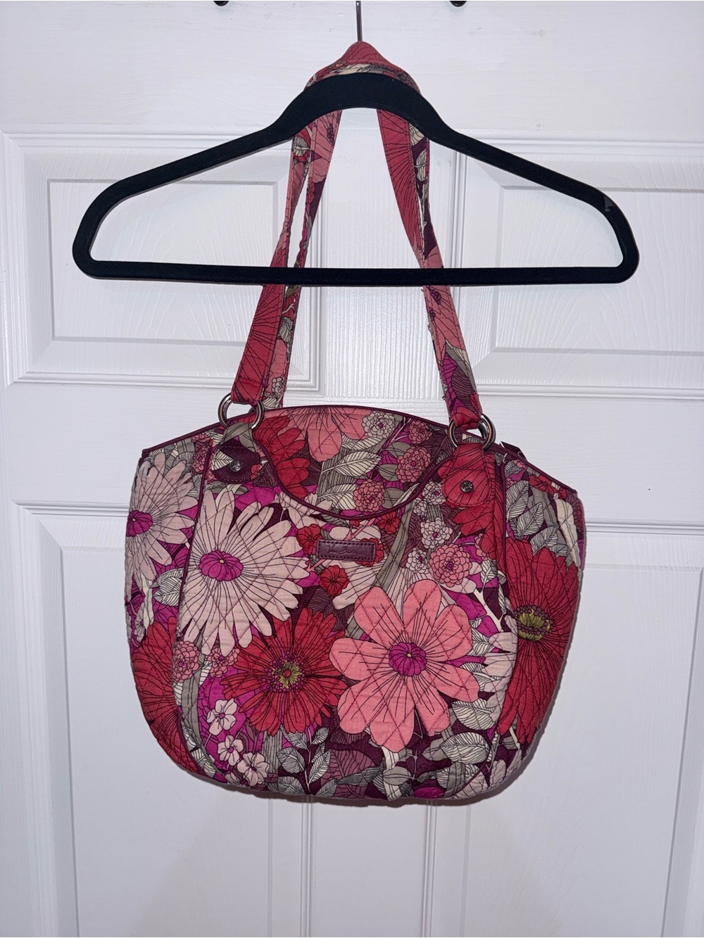Vera Bradley Glenna Shoulder Bag in Bohemian Blooms Floral Pattern